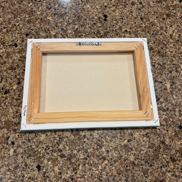 Heart Stripe Shimmery Canvas Print 9x12 - Picture 7 of 7